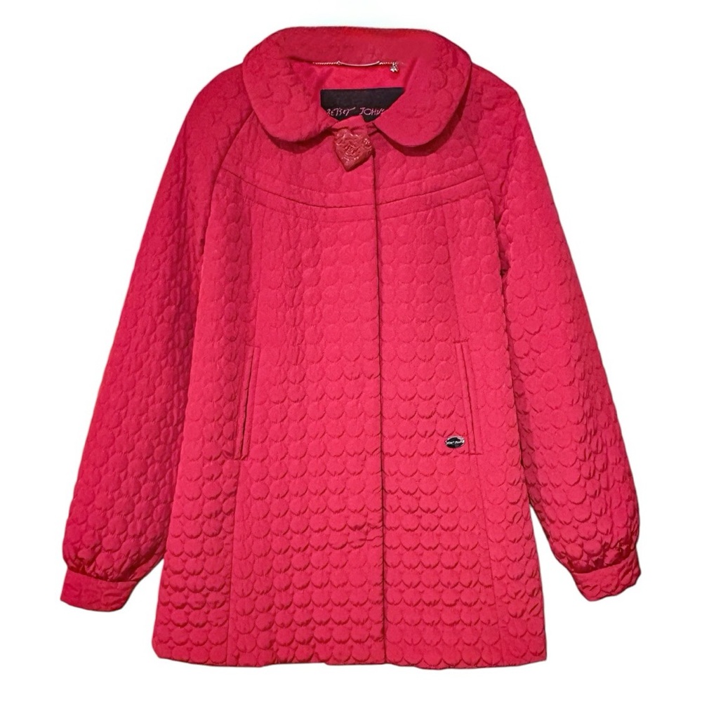Betsey Johnson Pink Quilted Jacket